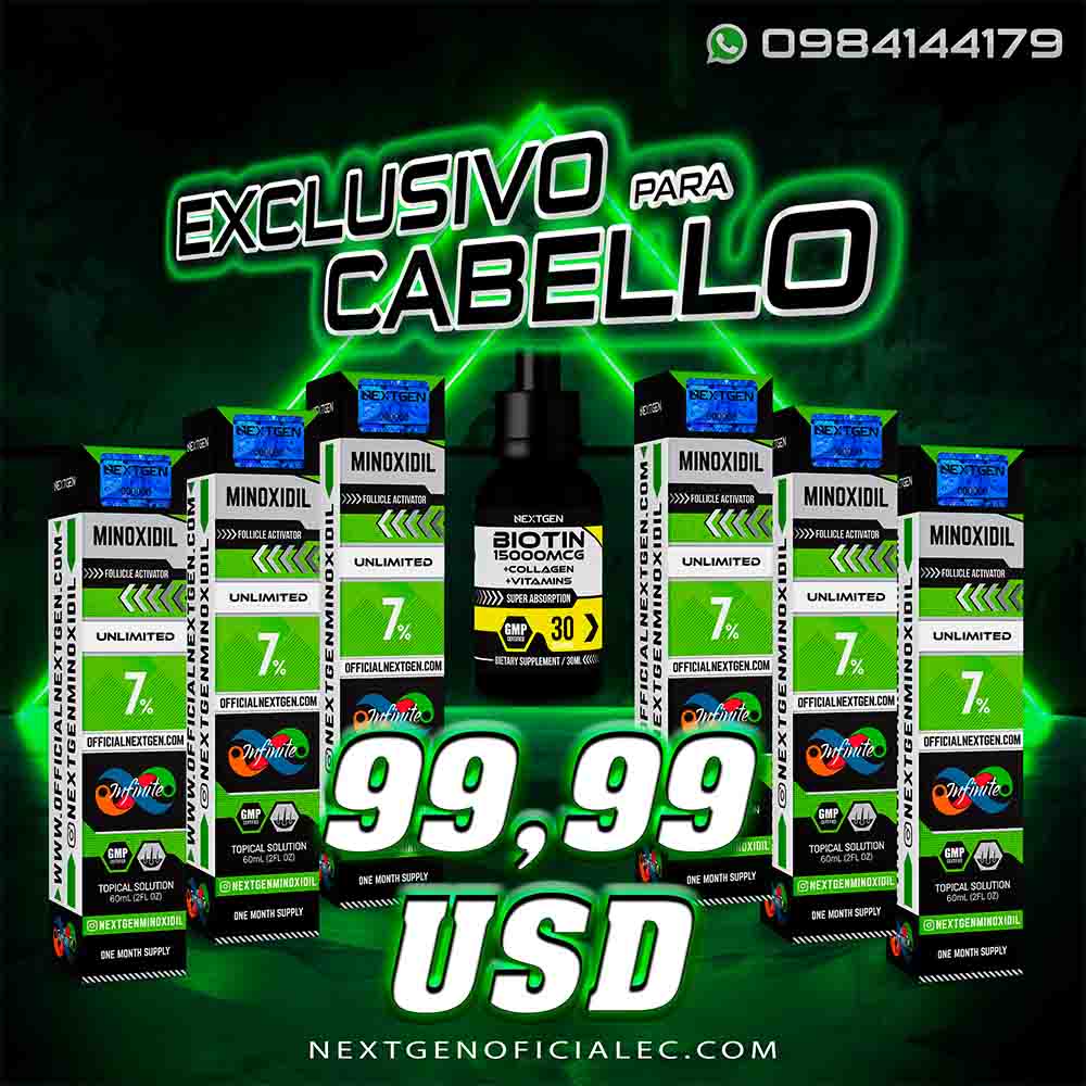 Pack Especial Nextgen - Minoxidil 7% Unlimited